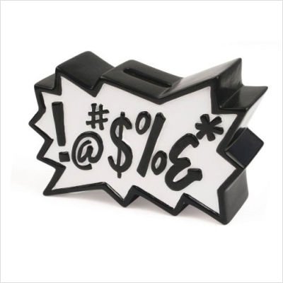 Kikkerland Pb05 Ceramic Swear Bank Picture