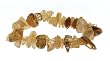 Single Strand Stretch Chip Bracelet - Rutilated Quartz.