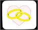 Wedding Rings2 Decorated Mouse Pad