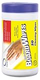 Quartet 52180032 Dry Erase Board Wet Wipes, Cloth, 7 x 8, 50/Tub, Carton of 24
