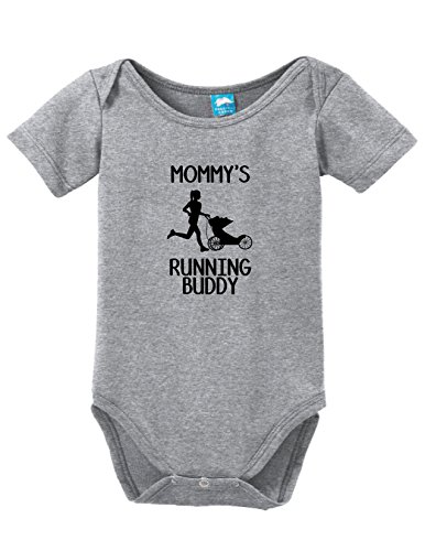 Sod Uniforms Mommy's Running Buddy Printed Baby Romper