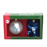 Los Angeles Dodgers Double Ornament Set
