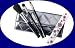 Avon Makeup Brush Set in Quilted Luxuries Free Pewter Silver Case