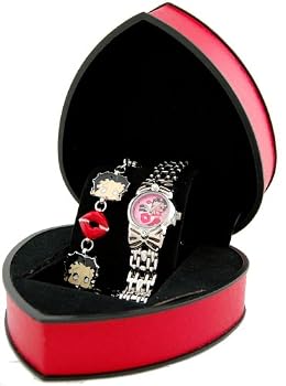 Betty Boop #BB131 Women's Watch and Bracelet Gift Set