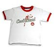 Cool Island - Boys Short Sleeve Tee Shirt, White, Orange