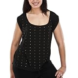 Juniors’ Plus-Size Pure Energy Ebony Sleeveless Fashion Top