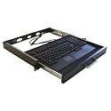 USB 19IN 1U Rackmount Keyboard Drawer Black with Built Touchpad