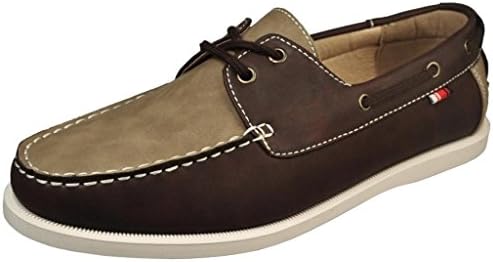 Phat Farm Men's Long Beach 2 Brown/Beige Boat Shoes