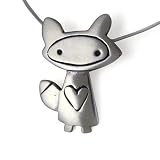 Foxy Girl Sterling Silver Charm Necklace