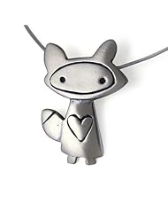 Foxy Girl Sterling Silver Charm Necklace