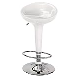 Scooper Barstool - Metallic White