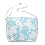 Olive n Figs Quilted Messenger Bag - Floral Blue