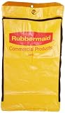 Rubbermaid FG618300 Vinyl Replacement Bag with Zipper for Cleaning Cart, 17.25 Length, 10.50 Width, 30.50 Height, Yellow