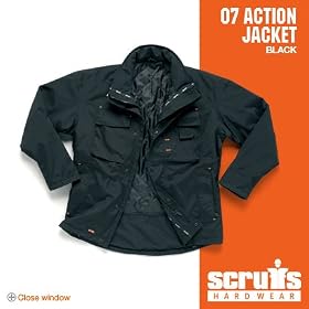 SCRUFFS WATERPROOF & WINDPROOF WORK ACTION JACKET LARGE