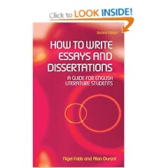 How to Write Essays, Coursework Projects and Dissertations in Literary Studies