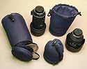 OP/TECH USA 0501132 Lens/Filter Pouch-Fits Lenses measuring 4.5 Inches in Diameter by 9 Inches Long -Separate Zippered Compartment Holds 2 Filters (Large)