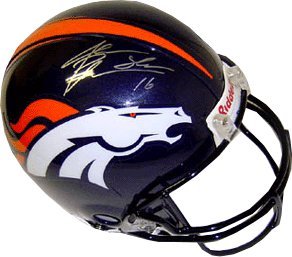 Jake Plummer signed Denver Broncos Full Size Proline Helmet 