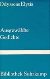 Produkt-Bild: Ausgew&auml;hlte Gedichte. Neugriechisch und deutsch