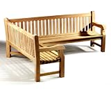 Review Jati  / Large Teak Garden Corner Bench