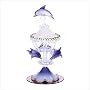 Color Glass Carousel Dolphins