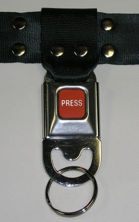 Click here to buy PRESS Quick-Release Seatbelt Buckle Keyring.