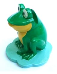 Frogs Themed Unique Novelty Decorative Eyeglasses Holder - Green With Yellow Chest by