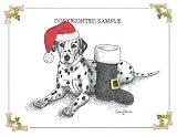 Dalmatian - Christmas Design by Cindy Farmer