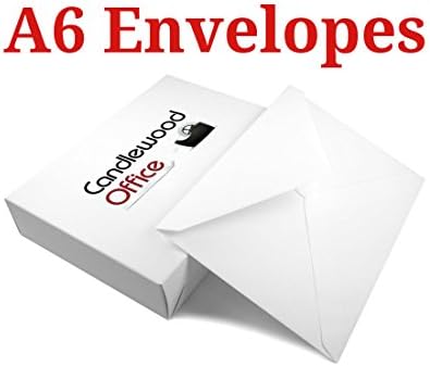 A6 Envelopes (4 3/4" x 6") White - Pointed Flap (50 pack)