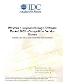 Review IDC Research  / Western European Storage Software Market 2003 - Competitive Vendor Shares