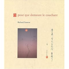 Pour que demeure le couchant
