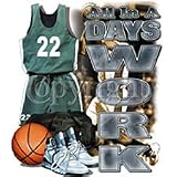Days Work/Basketball Womens Scoop Neck T-Shirt