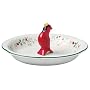 Pfaltzgraff Winterberry 9-1/2-Inch Perfect Pie Plate with Cardinal Pie Bird