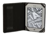 Snugg Kindle Touch 6 inch E Ink Display by Amazon Quality Leather Case Cover with Elastic Hand Strap and Premium Nubuck Fibre Interior (Black) - From Snugg, The Creators of the Number 1 Best Selling iPad 2 Case