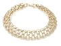 14k Yellow Gold Link Bracelet, 7.5"