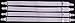 White Military Straight Shirt Stays 4 Pack