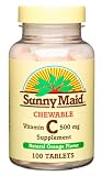 Sunny Maid Vitamin C, 500 mg, Natural Orange Flavor, 100-Cou