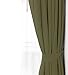 Utopia Bedding Blackout Curtains for Bedroom, Grommet Window Curtains 63 Inch Length 2 Panels Thermal Insulated Drapes for Living Room (Olive, 52W x 63L Inches)