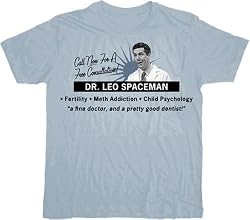 30 Rock Dr. Leo Spaceman Consultation Light Blue T-Shirt Tee