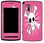 Pink Skull Design Decal Protective Skin Sticker for LG VU