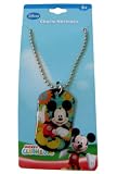 Disney Mickey Mouse Charm Dog Tag Necklace - Mickey Clubhouse Necklace