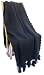 Handmade Alpaca Natural Fiber Sofa or BedThrow - Luxurious Black (Large)(One-of-a-kind)