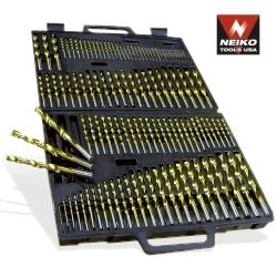 Click here to buy Pro Grade 115 Piece Titanium Drill Bit Set by Neiko Tools.