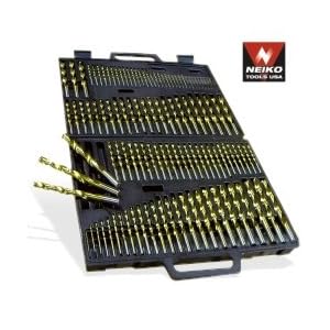Neiko Tools USA 115 piece Titanium Drill Bit Set by Neiko