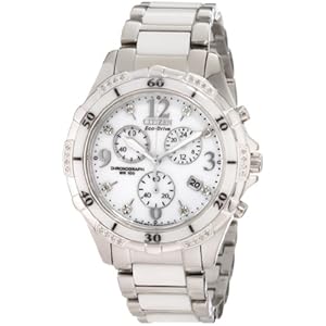 Citizen Women's FB1230-50A Ceramic Chronograph Eco-Drive   Chronograph Watch (Watch) 