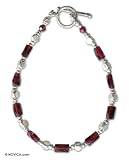 Garnet bracelet, 'Passion' 7.5 L