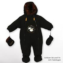 natubini Schneeanzug - Overall - Kleinkind - Baby kakaobraun, Gr. 68-86