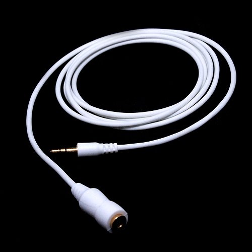 System-S Sound Extension Cable 1.8m for Apple iPod Nano 1 2 3 4 5 6 Touch 1 2 3 4 Classic Mini Photo Shuffle 1 2 Shuffle Video 3 Gen