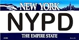 Nypd Background License Plates - Blues