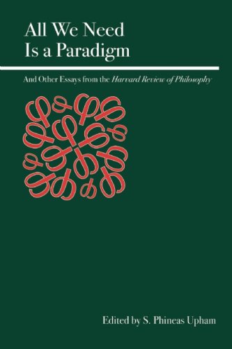 Buy All We Need Is a Paradigm: Essays on Science, Economics, and Logic from the "Harvard Review of Philosophy" online at Discounted New and Used prices. Delivered to your door with Off-The-Bookshelf.