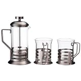 Primula PCP-1203 3-Cup Coffee Press with 2 Matching Cups